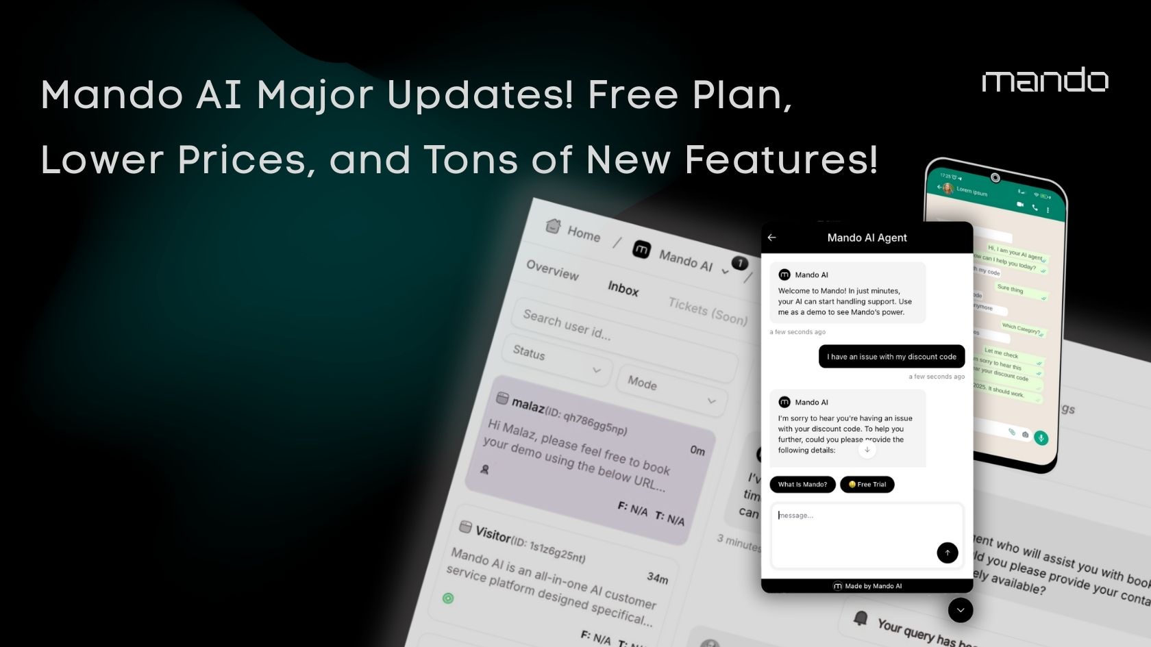 Mando AI Major Updates! Free Plan, Lower Prices, and Tons of New Features!